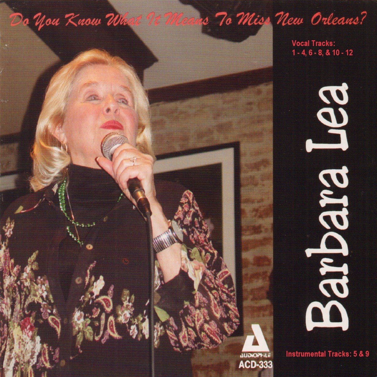 Barbara Lea - Do You Know What It Means To Miss New Orleans? (CD)