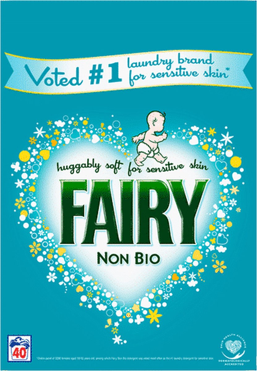 Fairy Non Bio Waspoeder Wasmiddel voor Gevoelige Huid XXL 60 Wasbeurten