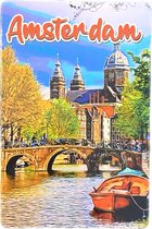 Magneet Amsterdam kanaal en kerk