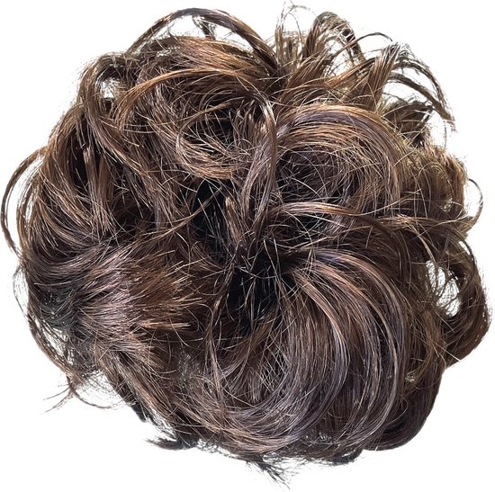Élastique d'extension de Cheveux - Chignon - Extension d'enveloppe de cheveux - Marron