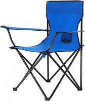 Campfest - Chaise de camping - Chaise pliante - Chaises de camping - Camping - Avec porte-gobelet - Pliable - Festival camping - bleu