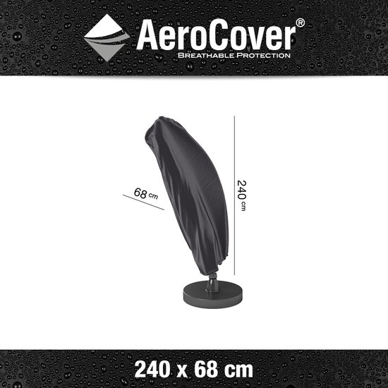 AeroCover parasolhoes - Zweef Parasols - Grijs - 250x55 cm (HxB) | bol.com