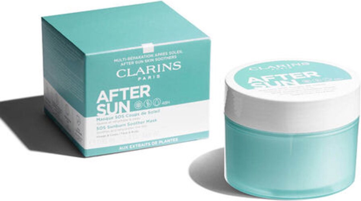 2x Clarins Aftersun SOS Sunburn Soother Mask 100 ml