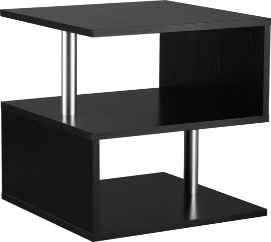 vidaXL Salontafel 89,5x48x30 cm bewerkt hout sonoma eikenkleurig, bijzettafel, banktafel, koffietafel, woonkamertafel, tafel, tafeltje, bijzettafeltje