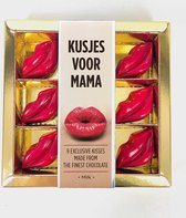 Soolong Chocolade Kusjes voor Mama, ambachtelijke melk chocolade, Moederdag cadeautje, 115g - Geschenkverpakking 1x9stuks