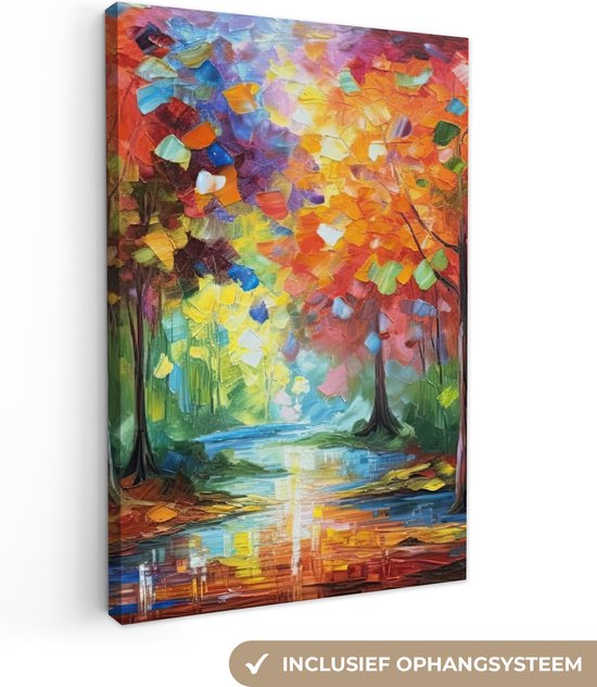 Peinture sur toile - Art coloré 80x120 - Accessoires de décoration de chambre - Toile murale - Tableaux modernes salon - Décoration murale chambre - Décoration murale cuisine - Toile murale intérieur - Décoration maison - Accessoires de maison