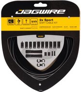 Jagwire 2X Sport Shift Schakelkabel Set voor Shimano/SRAM, zwart