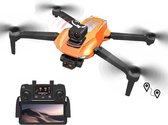 LUXWALLET Aerofly X Dodge - 30km/h - GPS Drone + OAS (Obstakels Vermijden) - 1200 Meter - 1-As Camera - EIS Stabilisator + 2 accu + IOS/Android App - Oranje