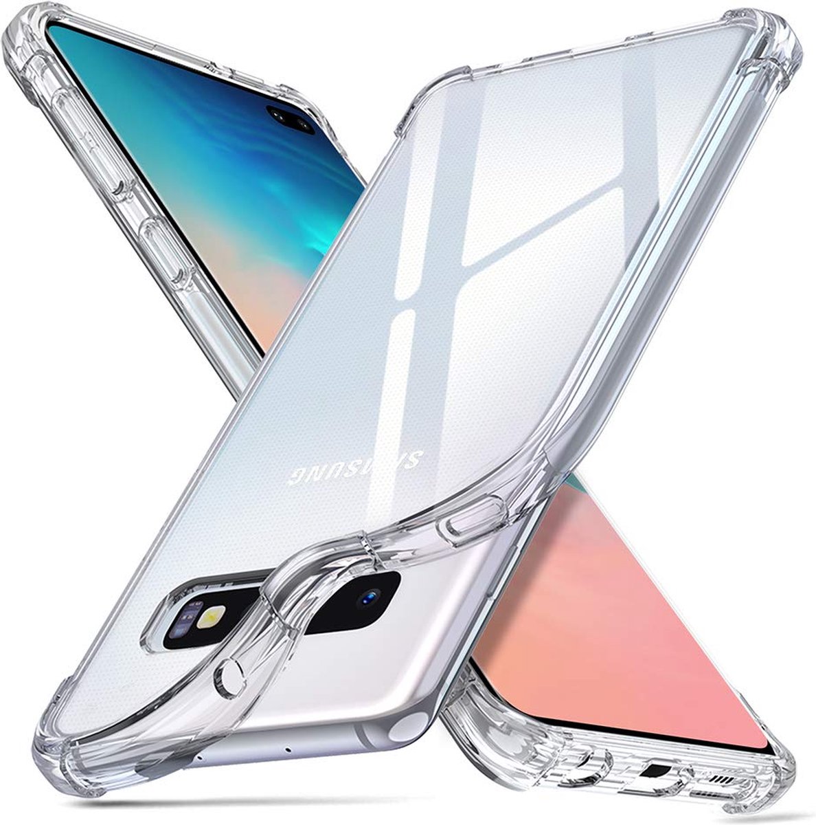 Hoesje voor Samsung Galaxy S10 PLUS backcover Shockproof siliconen Transparant