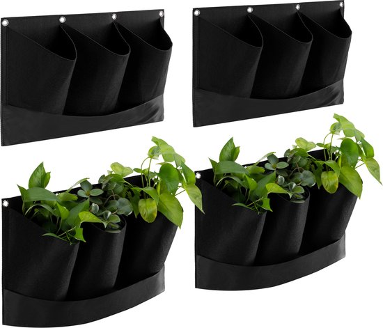 Navaris Plantenhangerset voor 12 planten - Hangpot 4x 3 - Plantenhanger  voor binnen of... | bol.com
