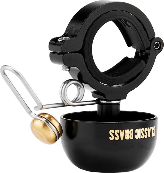 Campanello Per Bici LEZYNE Classic Shallow In Ottone, Nero, Elegante E Sonoro