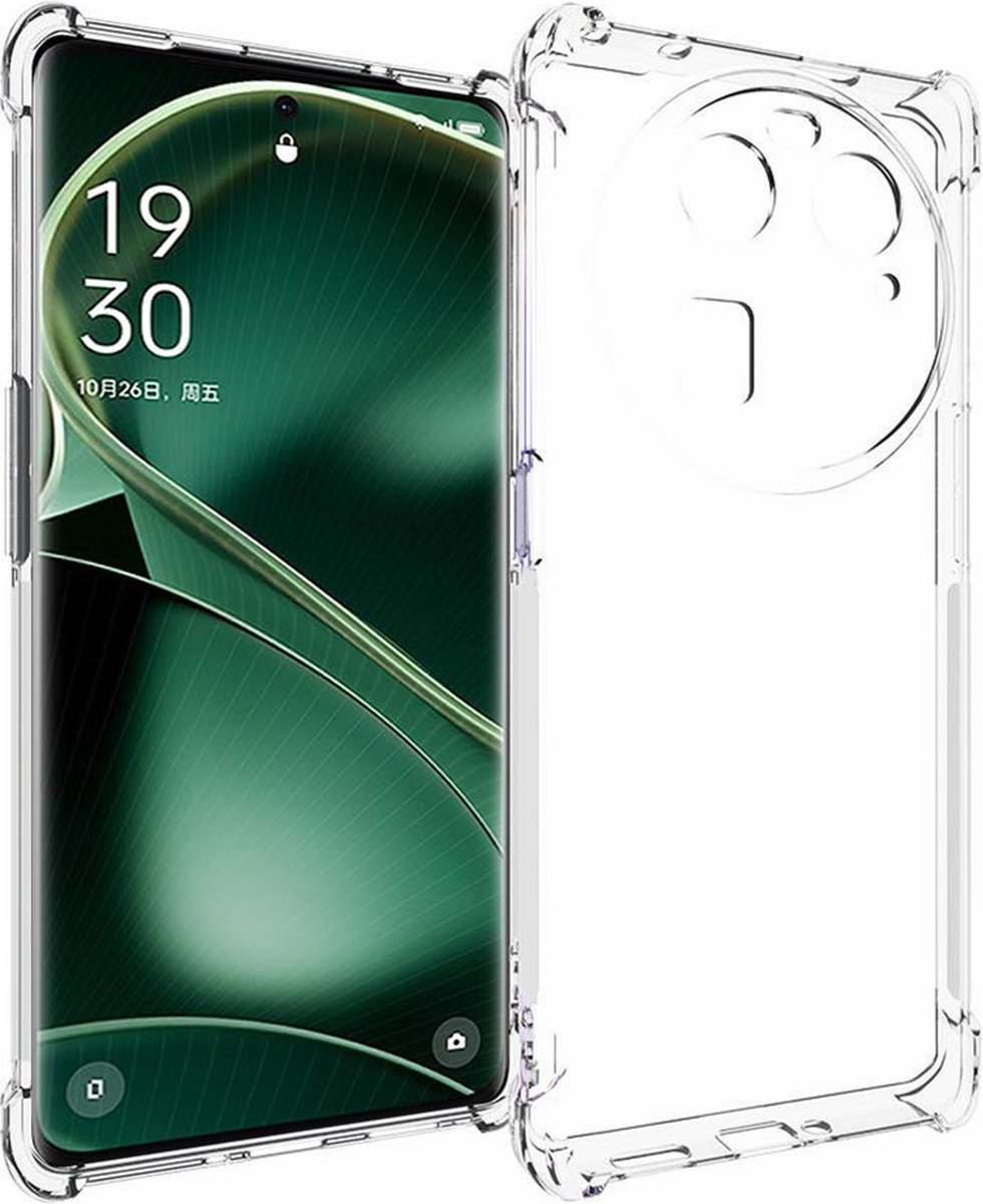 Anti-shock Back Cover voor de OPPO Find X6 Transparant