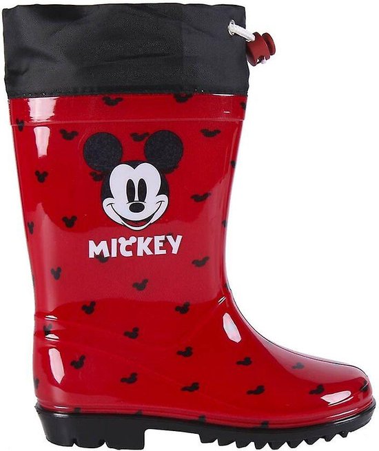 Disney - Mickey - Bottes de pluie en caoutchouc rouge - Taille 22 | bol