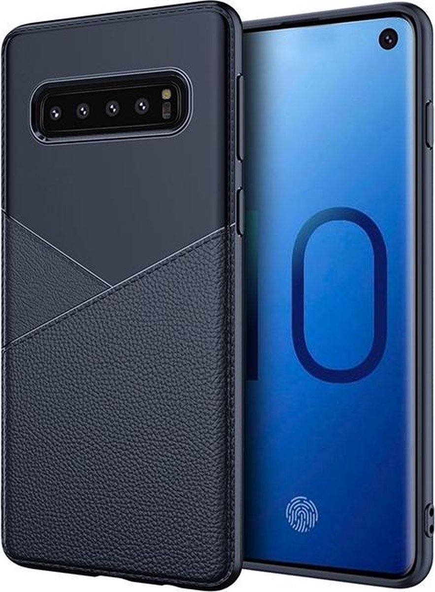 Pearlycase Classic Business Siliconen hoesje Zwart Geschikt voor Samsung Galaxy S10