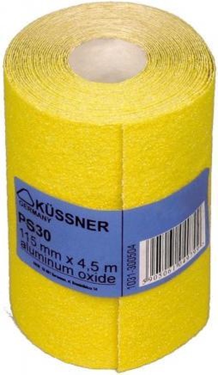 Schuurpapier 115mm x 4,5m, K180 Aluminium Oxide, PS30