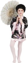 Japanse Kimono Zwart/Roze Meisje - Maat 164