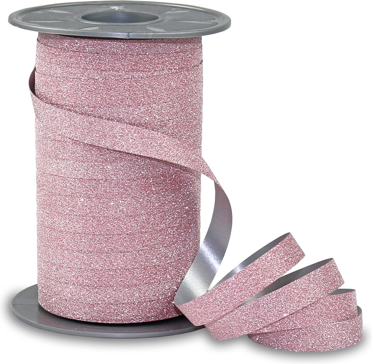 Krullint Glitter Roze – Cadeaulint - 10mm