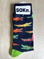 SOKn. Trendy sokken *KROKODIL* maat 40-46 (ook leuk om kado te geven !)
