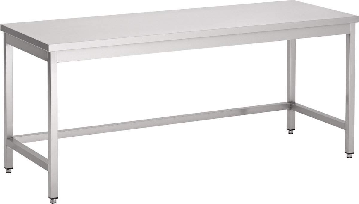 Werktafel | open onderstel | 130cm | RVS | Combisteel | 7812.0157