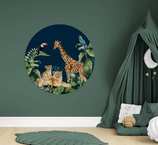 Prachtige Jungle Muursticker – Voor een avontuurlijke kinderkamer