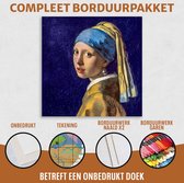 Kit de broderie Fille à la perle de Johannes Vermeer - 50 x 50 cm - Tissu Aida 5,5 croix/cm (14 unités)