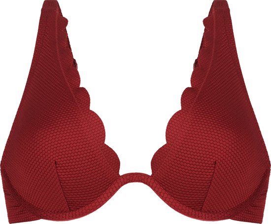 Hunkemoller Scallop unpadded bikinitopje Dames Bikinitopje - Maat F75