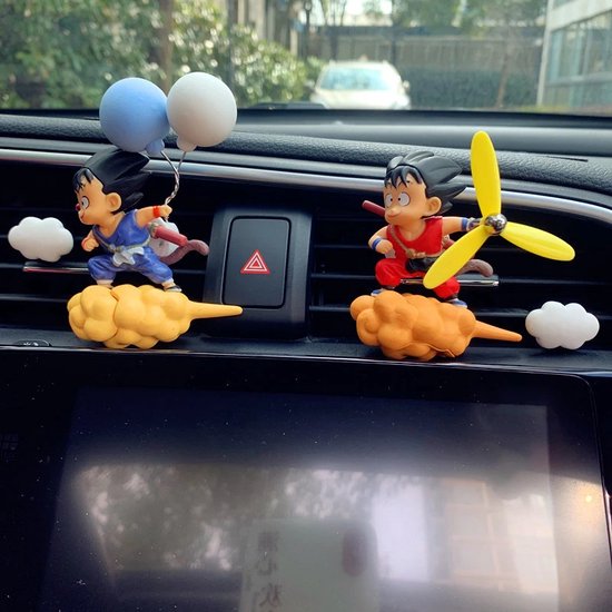 Dragon Ball Z - Décoration Voiture Goku - Décoration Grilles d'Aération - Figurines Anime - Poupées Figurines - 3D - PVC