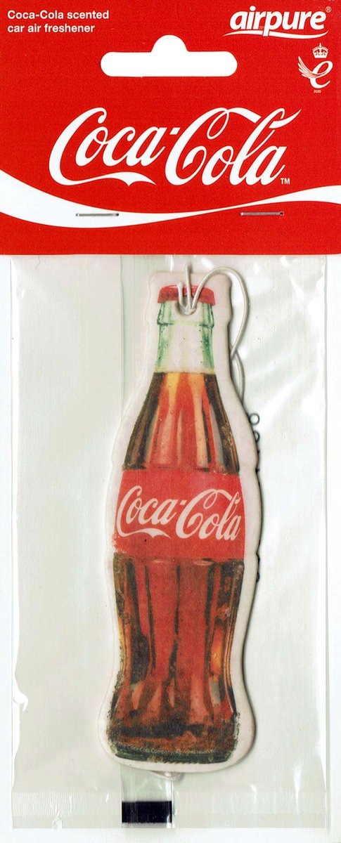 Coca Cola Auto Geurhanger - Luchtverfrisser - 11cm - Cola - Cola flesje - Autoverfrisser