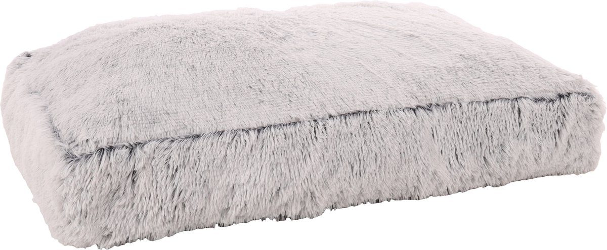 MaxxPet Hondenkussen - Geschikt als Kattenmand - Fluffy hondenbed - Honden mand & bed - Hondenkussen - Katten mand - 100x65x15 cm - Grijs