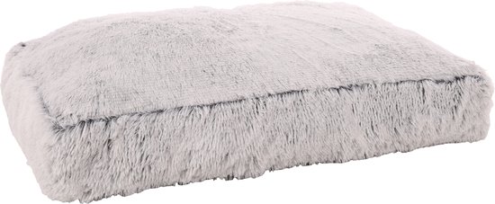 MaxxPet Hondenkussen - Geschikt als Kattenmand - Fluffy hondenbed - Honden mand & bed - Hondenkussen - Katten mand - 100x65x15 cm - Grijs
