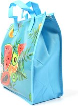 Fresh & Cold koeltas - Lunchtas - Koeltas - Lunchbox - Leuke Vrolijke Picknicktas koel|tas| strand| Koelbox | dames 8 liter polyetheen Blauw