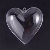 Coeur en plastique 8cm (5 pcs)