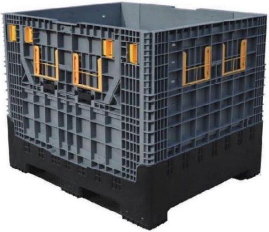 Bac de rangement pliable 120x100x100 - plastique empilable et repliable - sac très solide pèse 75 kg - 850 litres