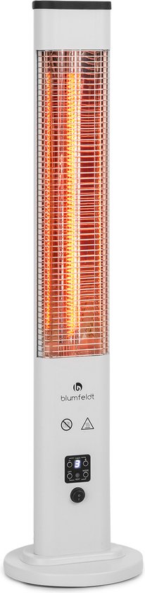 KESSER Staande Infraroodverwarming – 1200W, 360° Oscillatie, Energiezuinig, IP55, Voor Binnen En Buiten