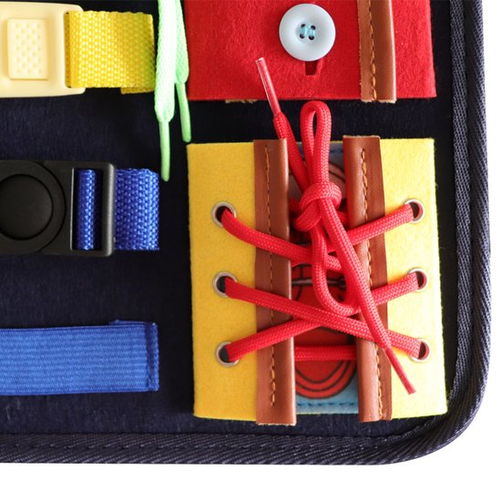 Montessori Speelgoed - Busy Board - Montessori - Activiteitenbord - Motoriek Speelgoed - Kinderspeelgoed - Sensorisch Speelgoed - Back to school van EverGoods — afbeelding 5