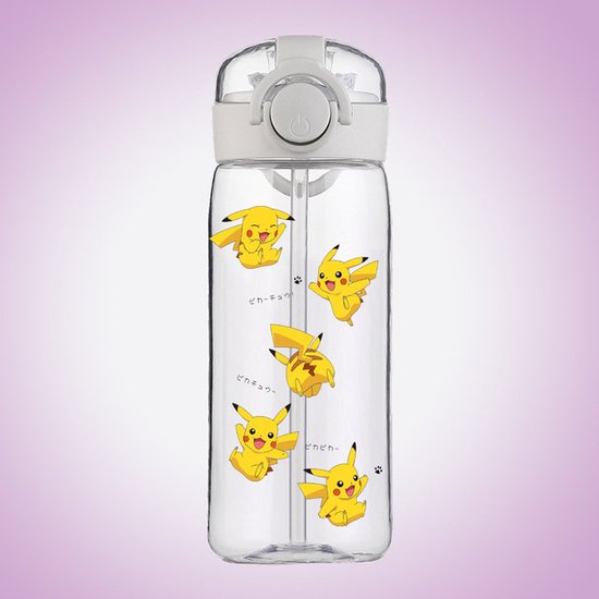 Pokemon Pikachu Enfants bouteille d'eau bouteille avec Pailles Bouteilles  Water en