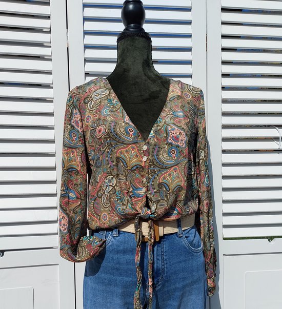 Mix en Match - Women - Blouse - Top - Kort - Bohemian - S/M