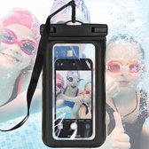 iMoshion universele waterdichte telefoonhoesjes - Onderwater hoesje telefoon - Gebruik je telefoon als onderwatercamera! - Zwart