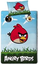 Dekbed Angry Birds rood: 140x200 cm
