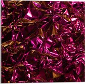 Acrylglas - Foto van Patroon met Roze Folie - 50x50 cm Foto op Acrylglas (Wanddecoratie op Acrylaat)