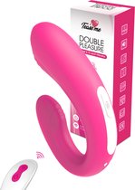 Tease Me® Double Pleasure Vibrator met Afstandsbediening - Waterproof - Clitoris stimulator - Koppel vibrator - Sex toys voor koppels