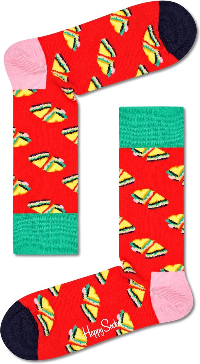 Happy Socks Love Sandwich Sock - unisex sokken - Unisex - Maat: 36-40