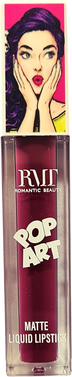 Romantic Beauty - Pop Art - Matte - Liquid Lipstick - 01 - Wijnrood - Lippenstift - 6.2 g