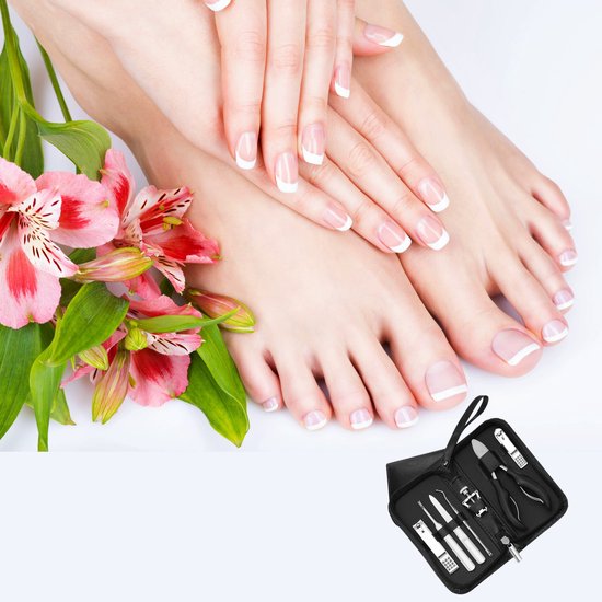 7-delige Pedicureset met Nageltang & Nagelknippers voor dikke - harde - Ingegroeide teennagel - Nagelvijl - Nagelschaar - Kalknagel - Teennagel - Teennagelknipper - Teennagelschaar - Manicure | Pedicure set