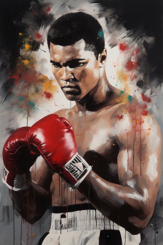 Muhammad Ali Poster - Cassius Clay - Hoge Kwaliteit - Mohammed Ali Poster - Portret poster - Boks poster - 51x71cm - Geschikt om in te lijsten