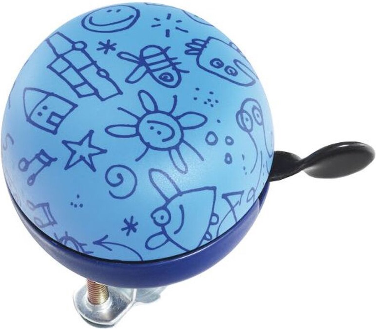 Fietsbel Graffiti 60 Mm | Blauw | Maat: 1Size