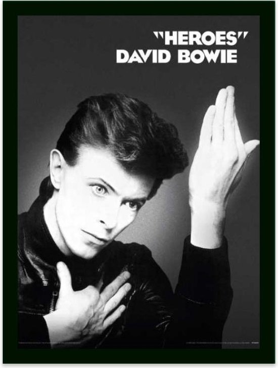 Ingelijste Print David Bowie Heroes 30x40cm