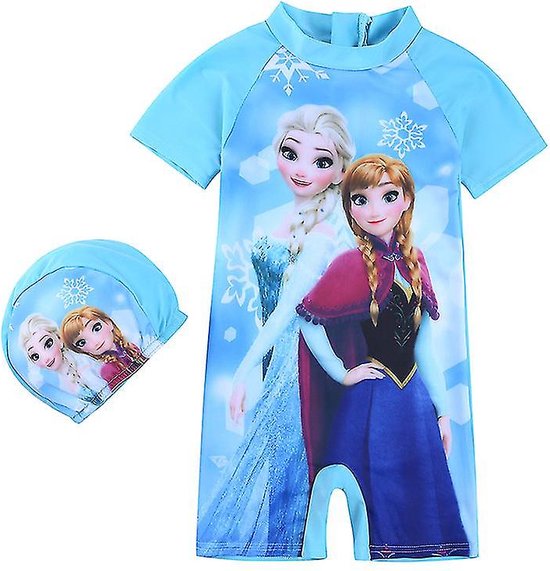 Disney Frozen -UV 50 - zwempak badpak - korte mouw - jaar