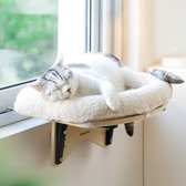 Mewoofun Duurzaam Katten Hangmat Raam Bevestiging Met Zachte Kussen Mat Voor Katten Binnenshuis Biedt Een Stabiele Lig Zit Plek Voor Uw Kat