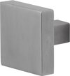 Deurknop - RVS geborsteld - RVS - GPF - Buitendeur - GPF9858.09 vierkante knop 60x60x16mm t.b.v. veiligheidsschilden vast incl. bout M10 RVS matgeborsteld